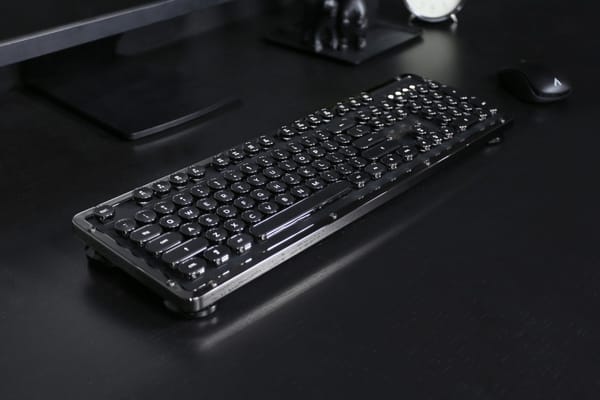 Retro typewriter keyboard